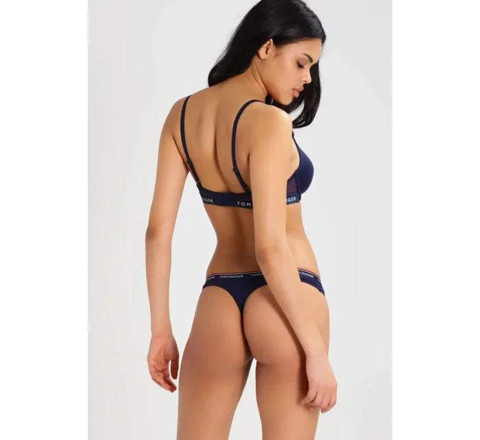 Tanga 3pcs UW0UW00048 tmavěmodrá T|O Tommy Hilfiger