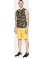 Pánské tričko bez rukávu D4L20 TSM306M Khaki zelená - 4F