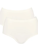Dámské kalhotky GO Sense Highwaist 2P - WHITE - bílé 00GZ - SLOGGI