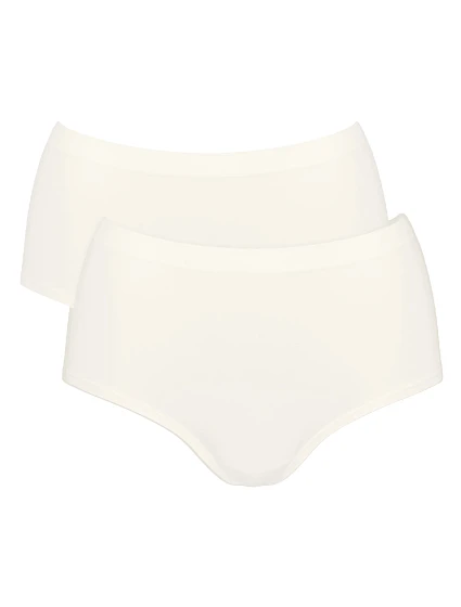 Dámské kalhotky GO Sense Highwaist 2P - WHITE - bílé 00GZ - SLOGGI Dámské kalhotky GO Sense Highwaist 2P - WHITE - bílé 00GZ - SLOGGI