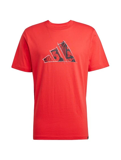 Pánské tričko Logo Graphic červené model 21396546 pánské - ADIDAS