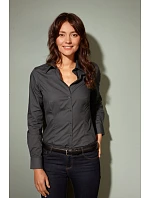 JN 641 Popelínová business halenka s dlouhým rukávem model 22487486 navy - Daiber JN 641 Popelínová business halenka s dlouhým rukávem model 22487486 navy - Daiber
