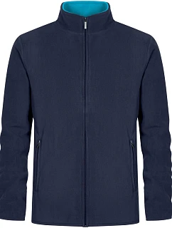 Promodoro 7961 Pánská dvojitá fleecová bunda 40.7961 navy/aqua