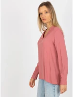 Halenka D73761M11081A tmavě růžová Halenka D73761M11081A tmavě růžová