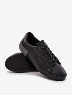 Pánské kožené tenisky Big Star – černé (eko kůže)