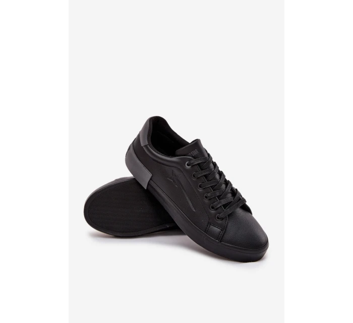 Pánské kožené tenisky Big Star – černé (eko kůže)