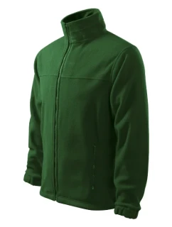 Jacket fleece pánský lahvově zelená 06 (brand label)