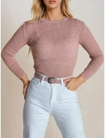 Dámský svetr light pink Dstreet model 21964156 - FashionStreet Dámský svetr light pink Dstreet model 21964156 - FashionStreet