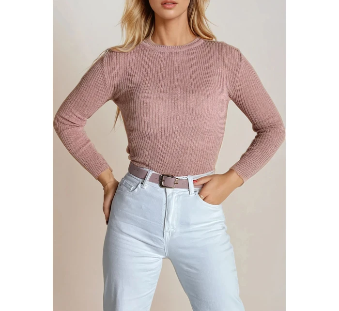 Dámský svetr light pink Dstreet model 21964156 - FashionStreet Dámský svetr light pink Dstreet model 21964156 - FashionStreet