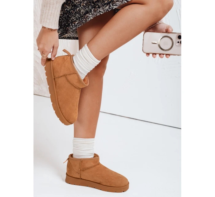 Dámské sněhule na platformě camel model 21992200 - Dstreet Dámské sněhule na platformě camel model 21992200 - Dstreet