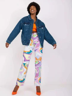 Tmavě modrá volná dámská džínová bunda model 21266677 - Factory Price