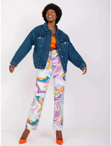 Tmavě modrá volná dámská džínová bunda model 21266677 - Factory Price