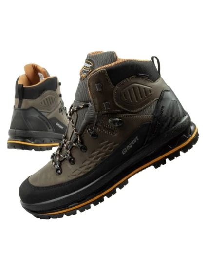 model 21479880 pánské trekové boty kožené nepromokavé kotníkové boty - Grisport