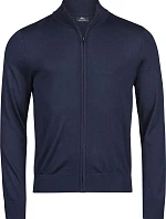 Tee Jays TJ 6012 Pánský pletený svetr se zipem 18.6012 navy