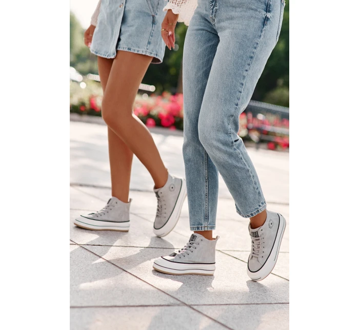 Zateplené Dámské Tenisky Na Platformě Eko Kůže Big Star model 21669567 Modré - Big Star Shoes Zateplené Dámské Tenisky Na Platformě Eko Kůže Big Star model 21669567 Modré - Big Star Shoes