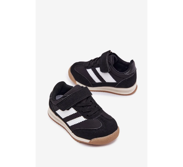 Dětské Sneakersy Sportovní Boty Na Suchý Zip Černé model 21700737 - Boto Dětské Sneakersy Sportovní Boty Na Suchý Zip Černé model 21700737 - Boto