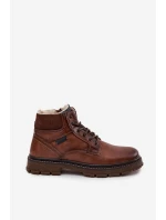 Pánské zimní kozačky model 21713700 hnědé - Wrangler