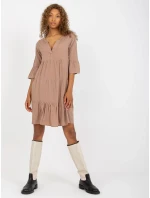 Šaty D73761M30214A3 tmavě lila