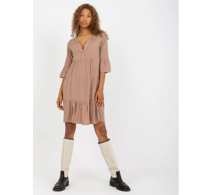 Šaty D73761M30214A3 tmavě lila