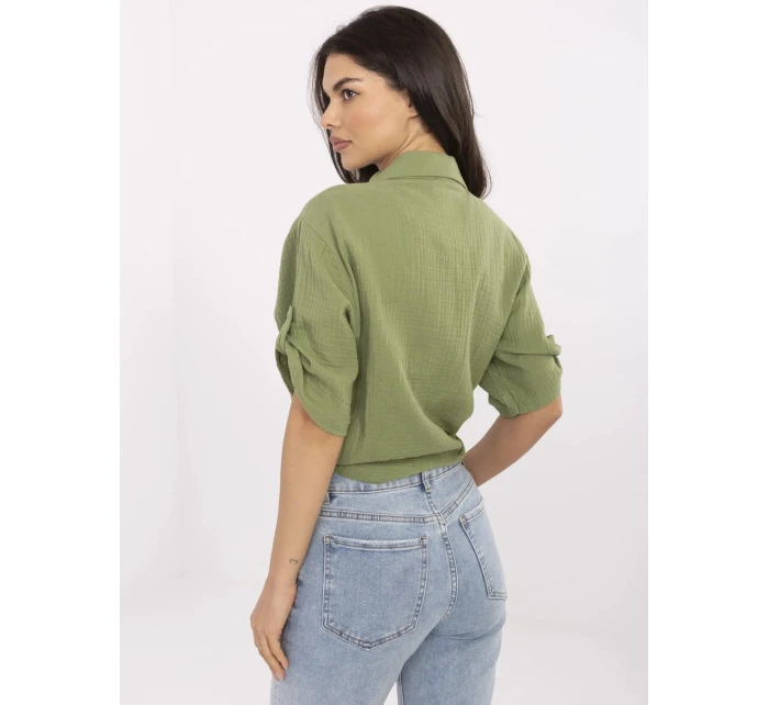 Koszula DHJ KS  khaki model 21129473 - FPrice