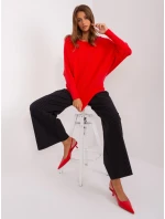 Sweter PM SW PM model 18975353 czerwony - FPrice Sweter PM SW PM model 18975353 czerwony - FPrice