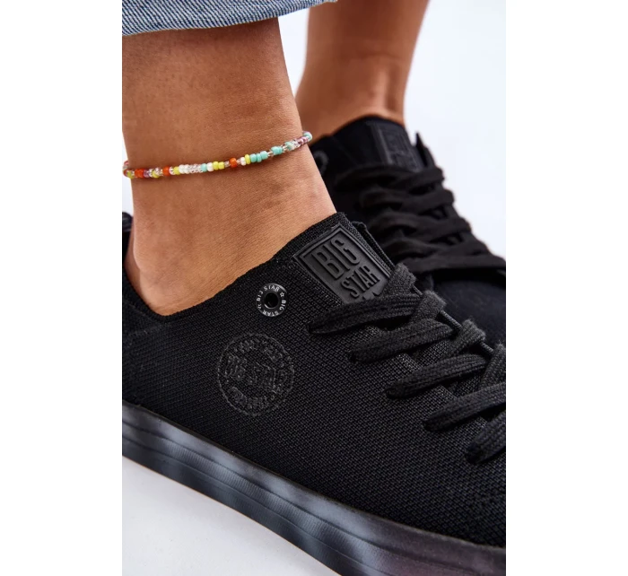 Dámské tenisky s barevnou platformou Big Star LL274239 Černá