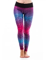Dámské fitness legíny Six Deuce Alligator - růžová/modrá/fialová - Litex