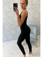 Žebrované legíny model 20686777 černé - Kesi Žebrované legíny model 20686777 černé - Kesi