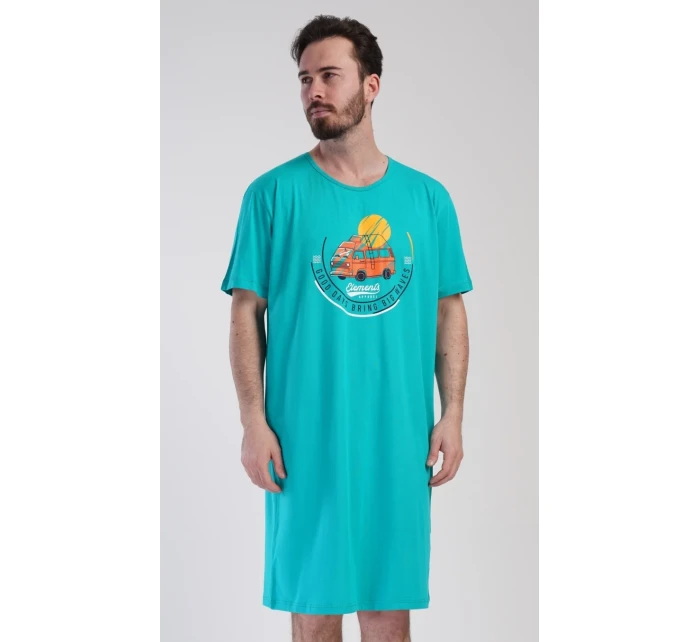 Pánská noční košile s krátkým rukávem Adventure Pánská noční košile s krátkým rukávem Adventure