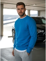 Pánská hladká modrá mikina Dstreet model 21962310 - FashionStreet