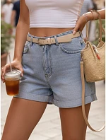 FashionStreet dámské světle modré džínové šortky SY0504