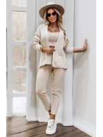 svetr s kapsami a manžetami béžový model 21366272 - numoco basic