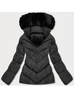 KRÓTKA KURTKA DAMSKA ZIMOWA CZARNA model 21245040 - YES!PINK