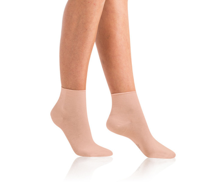 Dámské ponožky z bio bavlny s netlačícím lemem GREEN ECOSMART COMFORT SOCKS - BELLINDA - růžová