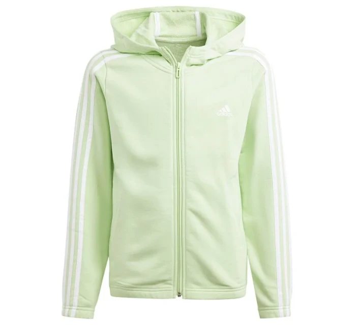 Adidas 3 Stripes celorozepínací mikina s kapucí Jr IS2632 Adidas 3 Stripes celorozepínací mikina s kapucí Jr IS2632
