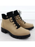 Béžové dámské boty model 21905622 - JEZZI Béžové dámské boty model 21905622 - JEZZI