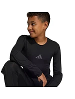 Dětské brankářské tričko Adidas s dlouhým rukávem, černé KA1678