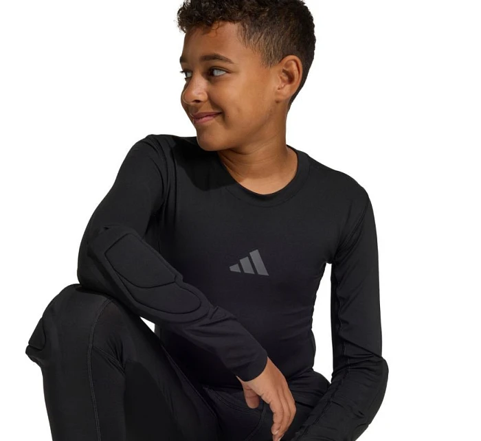 Dětské brankářské tričko Adidas s dlouhým rukávem, černé KA1678