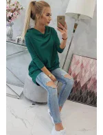 Mikina s potiskem model 21755704 zelená - K-Fashion