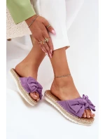 Dámské Sandály Na Platformě S Pletením A Mašlí Fialové Alpireda Dámské Sandály Na Platformě S Pletením A Mašlí Fialové Alpireda