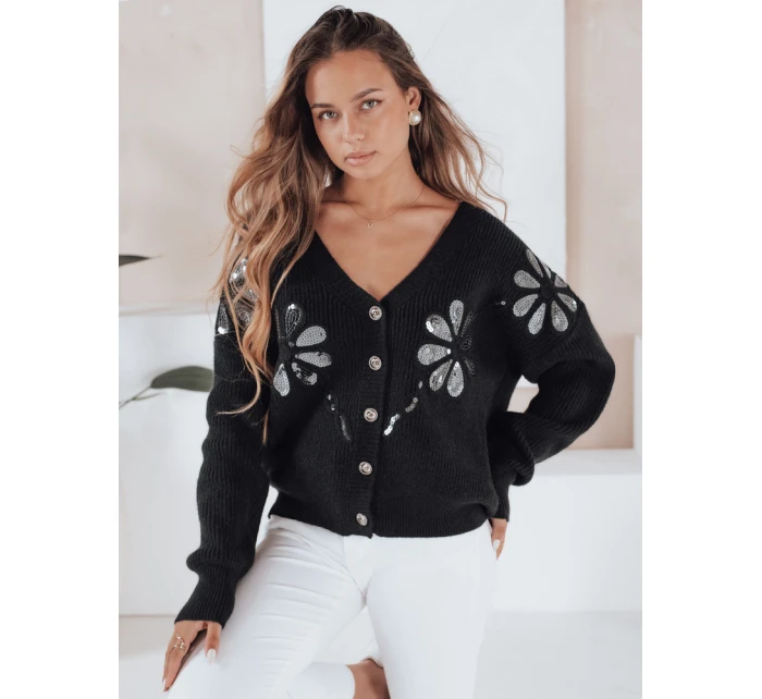 Dámský kardigan černý model 21990968 - Dstreet