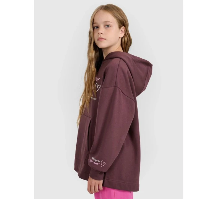 Dívčí mikina oversize s kapucí model 21815691 - 4F