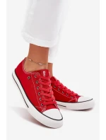 Dámské Nízké Tenisky Big Star model 21705169 Červené - Big Star Shoes Dámské Nízké Tenisky Big Star model 21705169 Červené - Big Star Shoes