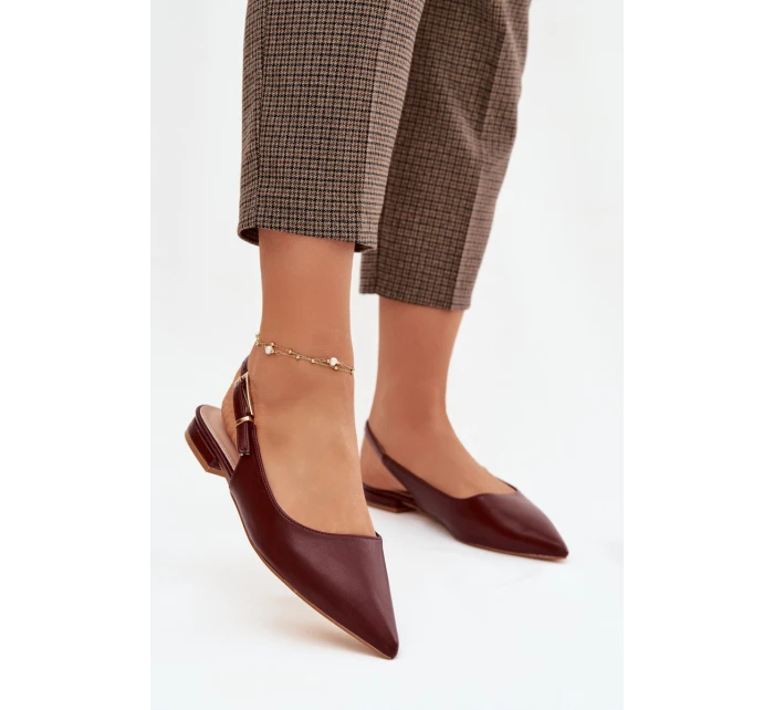 Baleríny Zlatou Bordové model 21919482 - Boto