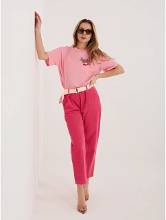 Spodnie IT SP model 22044729 fuksjowy - FPrice