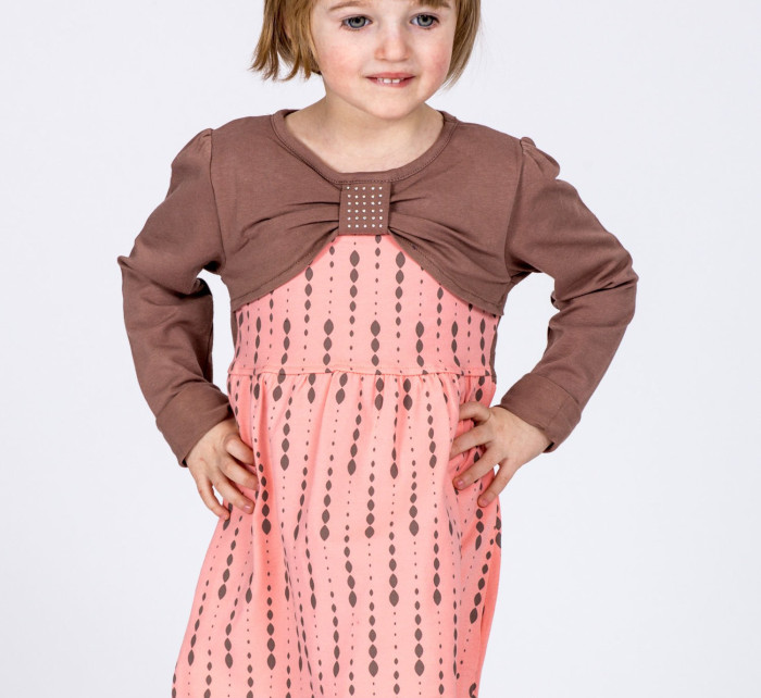 Dívčí šaty TY SK 9412 šaty.43 lososová - FPrice