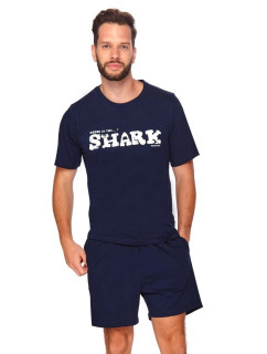 Pánské pyžamo Shark tmavě modré