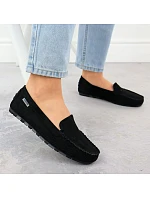 Dámské černé semišové mokasíny polobotky Potocki WL09301