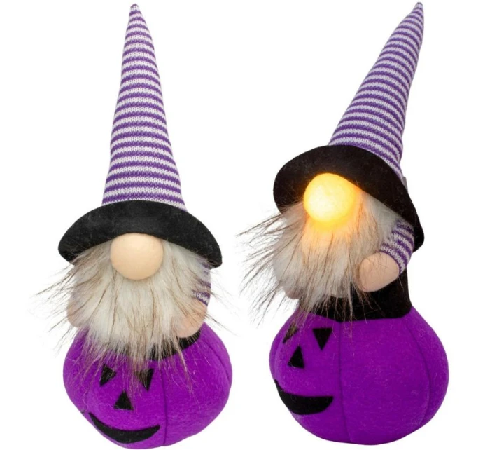 DÝNĚ DEKORATIVNÍ FIGURKA 25CM LED HALLOWEEN FIALOVÁ