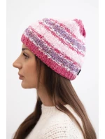 Dámská zimní vlněná čepice s ozdobnými krystalky K399 černá